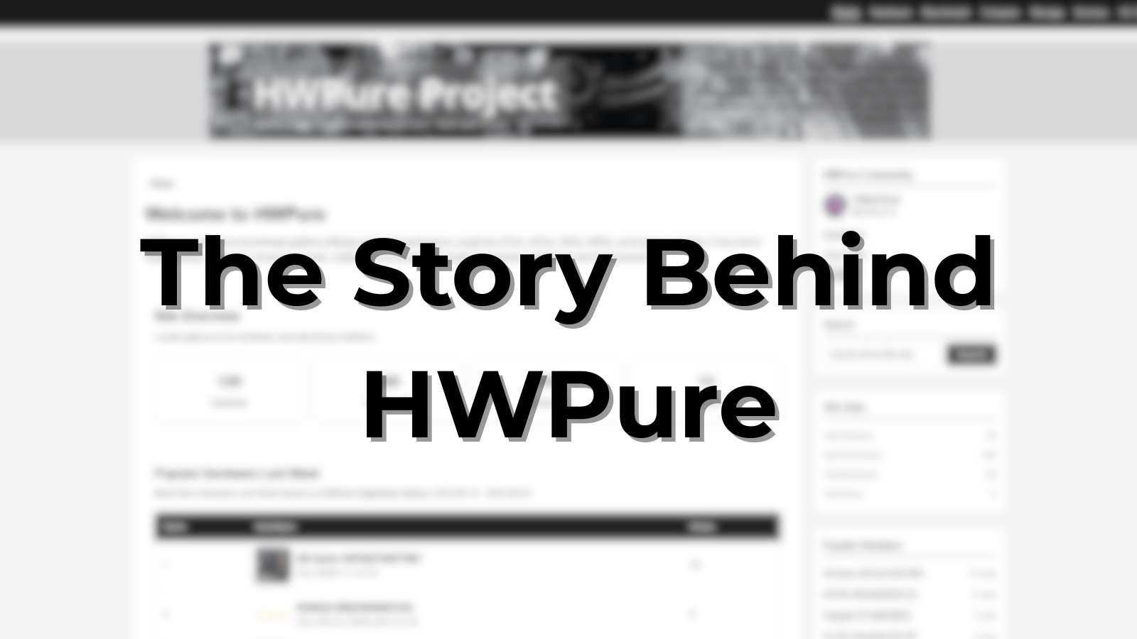 The Story Behind HWPure