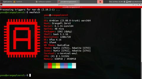Install Armbian 23 Xfce on Orange Pi Zero 3